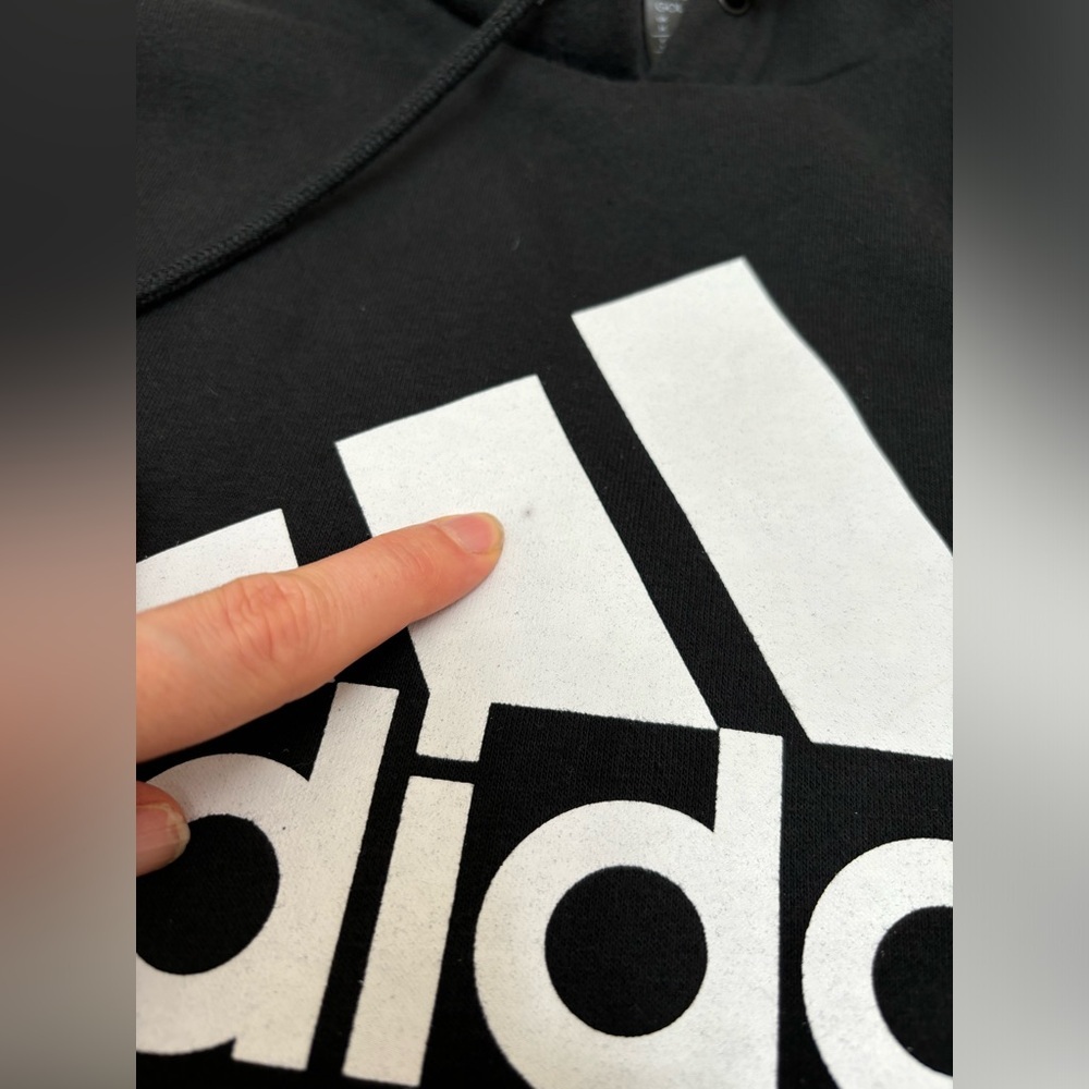 Adidas Golf black logo hoodie‎ M, pullover sweatshirt activewear classic - Picture 10 of 10